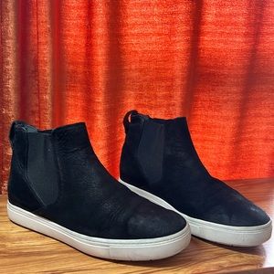 Vince black suede sneakers